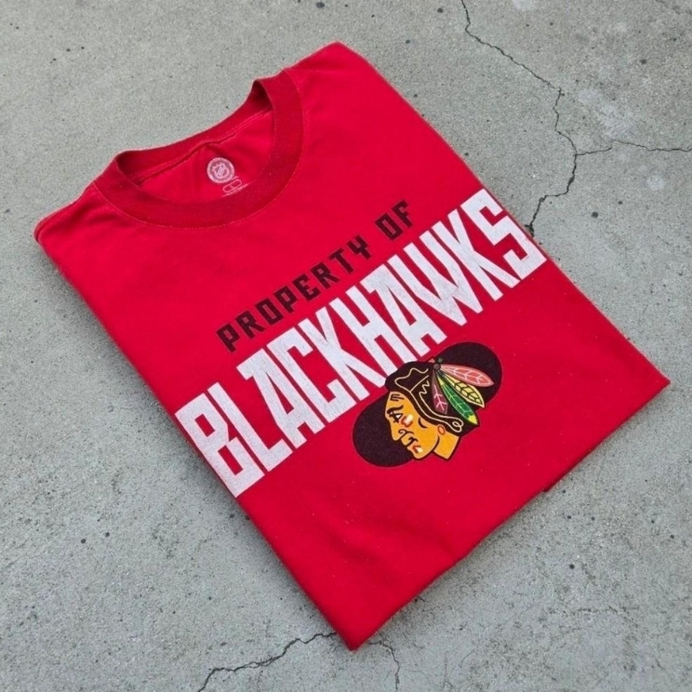Chicago Blackhawks Men's Size L Graphic print Longsleve t-shirt